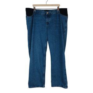 ASOS DESIGN Maternity Women's Medium Wash Denim Baggy Boyfriend Jeans 16